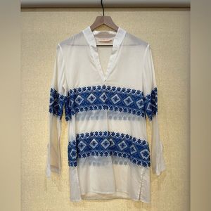 Tory Burch Embroidered Tunic- Size: M